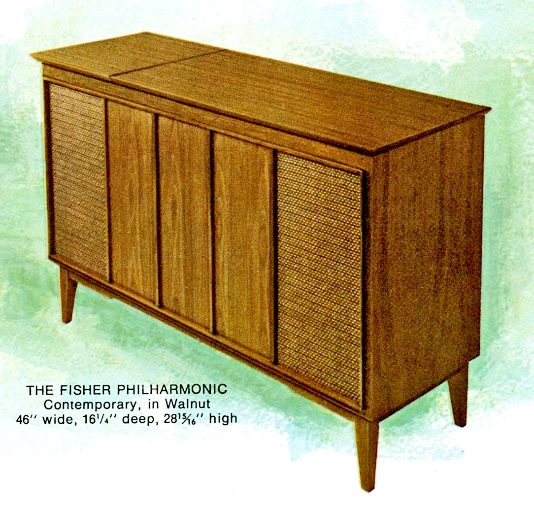 1966 Fisher P-291-W Philharmonic Contemporary Console